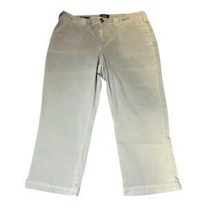 NYDJ Not Your Daughters Jeans Marilyn Crop Womens 8 Stretch Green LiftxTuck